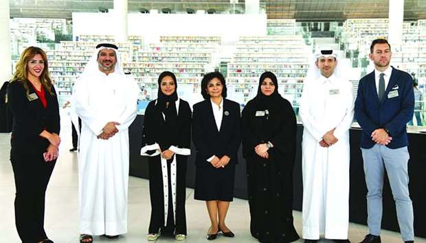 Officials of QNL at the media tour yesterday PICTURE: Noushad Thekkayil