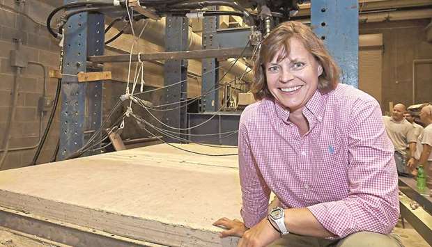 THE LEADER: Concrete expert Julie M. Vandenbossche at the University of Pittsburgh Swanson School of Engineering, Pittsburgh.