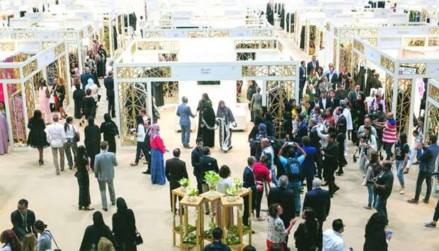 A view of the crowd at Heya Arabian Fashion Exhibition