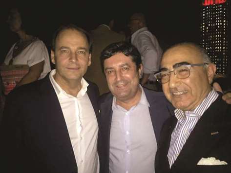 TOGETHER: From left, Carlos Bernardino, Chairman of the Portuguese Business Council; Josu00e9 Vicente, Chairman of the Spanish Business Council; and a member of the Spanish community at the get-together.