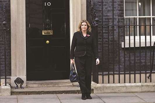 Secretary of State for International Development Penny Mordaunt leaves 10 Downing Street, London, yesterday.