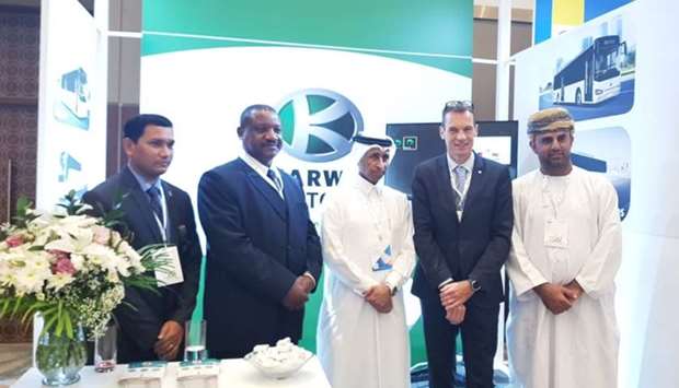 Robert Makando and other officials at other IRU World Congress in Muscat.