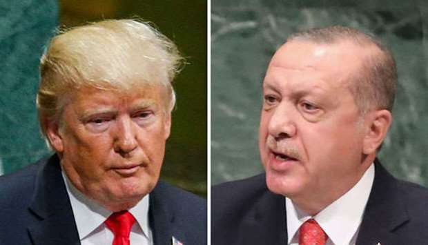 US President Donald Trump and  Turkish President Tayyip Erdogan