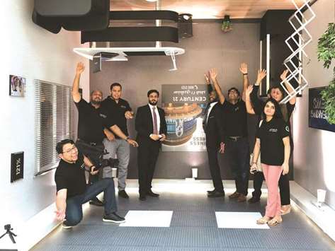 The Upside-Downu2019 kiosk at Al Mirqab Mall.