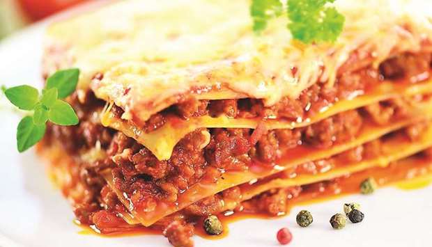 SIMPLE: Classical Italian lasagna is cooked perfectly with sauce. Photo by the author