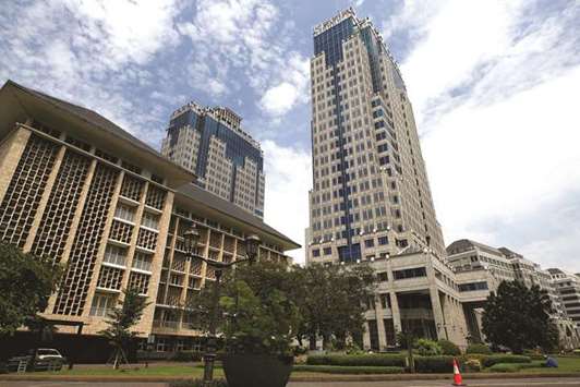 A general view of Bank Indonesiau2019s headquarters in Jakarta. Central banks in Indonesia and the Philippines u2013 among Asiau2019s most aggressive interest-rate hikers this year u2013 took more policy action to shore up their currencies and tamp down inflation.