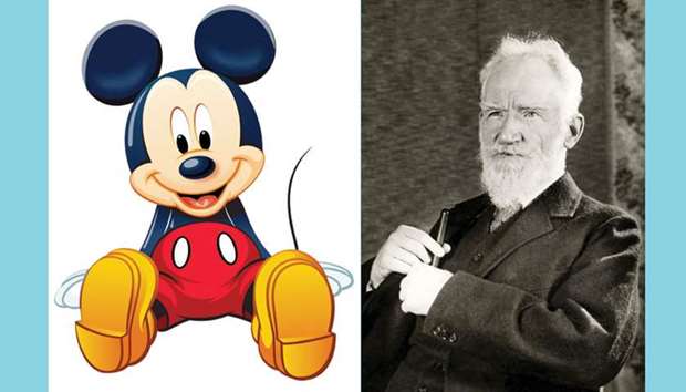 DEBUT: Mickey Mouse has been bringing smiles and joy to kids and adults alike, ever since his big-screen debut in Steamboat Willie on November 18, 1928.  RIGHT: HONOURED: George Bernard Shaw was awarded the Nobel Prize in Literature in 1925. He wanted to refuse it outright, but accepted at his wifeu2019s behest. However, he did, though, reject the monetary award.