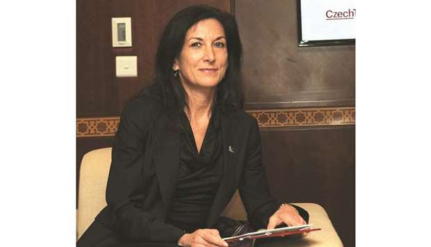 Monika Palatkova in Doha. PICTURE: Nasar T K
