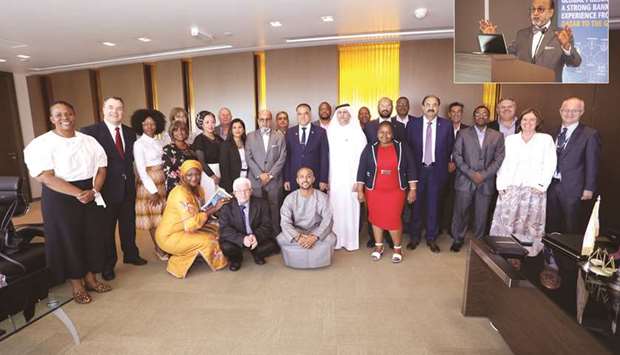 Seetharaman joins Mousa as well as officials from major South African institutions during a forum held at the Doha Bank Tower in West Bay.