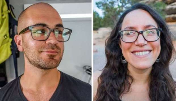 Jay Austin (L) and  Lauren Geoghegan- the killed cycling tourists