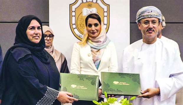 WISH and Sultan Qaboos University sign agreement in the presence of Dr Mona Fahad al-Said