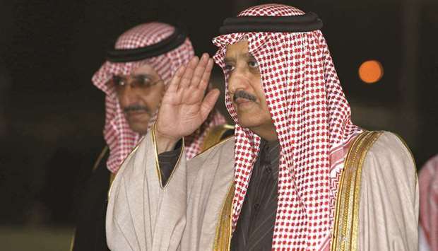 Prince Ahmed bin Abdulaziz (right) and Prince Mohamed bin Nayef.