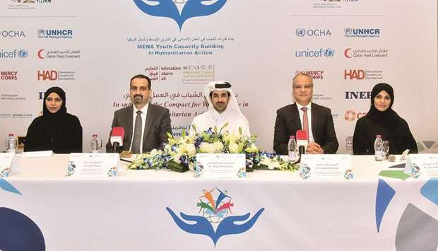 Officials announcing the launch of the Mycha training.