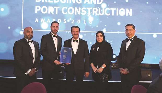 Officials at the awards ceremony.