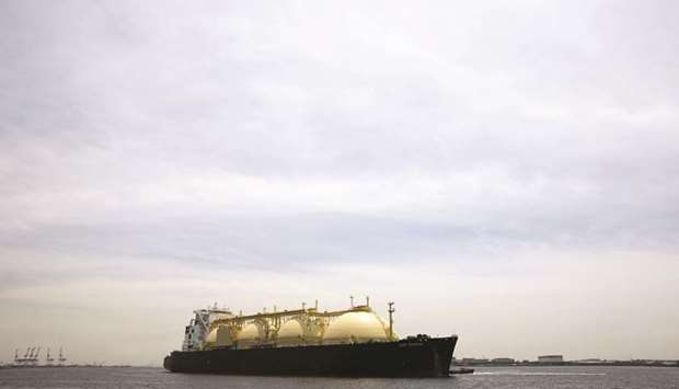 An LNG tanker arrives at Tokyo Gas Cou2019s Negishi LNG terminal in Yokohama, Japan (file).  American oil and liquefied natural gas imports into Japan during the January-October period broke previous annual records, according to data from the Asian nationu2019s Ministry of Finance.