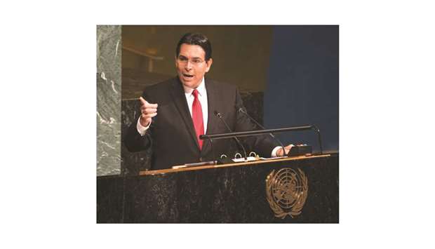 Israelu2019s ambassador to the United Nations Danny Danon has said the US has spoken with Israel about possibly presenting a long-awaited Middle East peace plan at the start of next year.