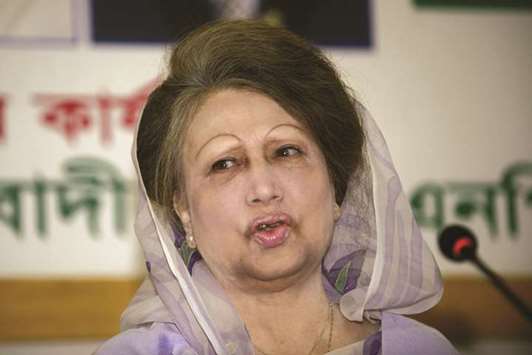 BNP leader Khaleda Zia ... aggrieved