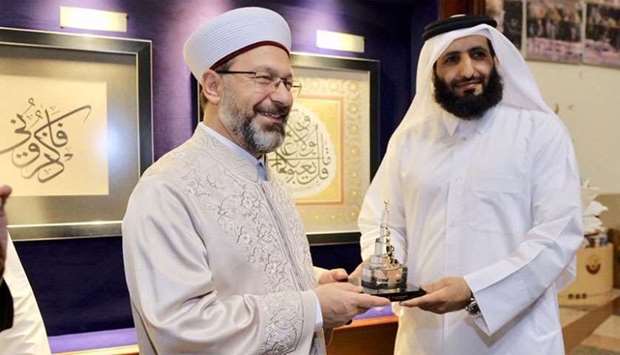Head of Turkish Religious Affairs Directorate (Diyanet), Professor Ali Erbas, said that Turkey and Qatar are keen to spread the true concept of the Islamic religion in the world.