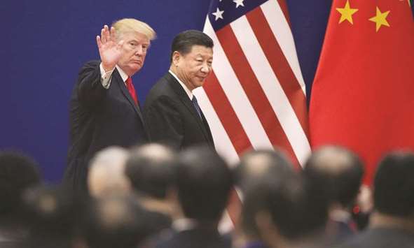 File photo: US President Donald Trump with his Chinese counterpart Xi Jinping.