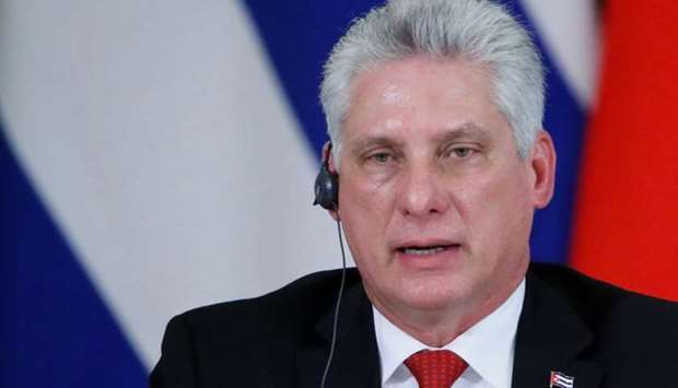 ,The Korean people warmly welcome the visit to Pyongyang by Miguel Mario Diaz-Canel Bermudez,, said an editorial carried by the official Rodong Sinmun newspaper.