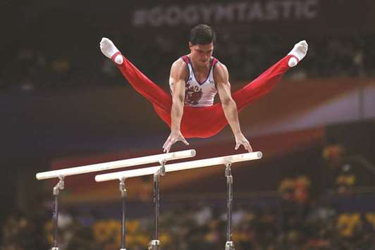 Artur Dalaloyan won four medals at the World Artistic Gymnastics Championships in Doha. The Russian won gold in menu2019s all-round and Floor Exercise, silver in Vault and bronze in Parallel Bars. (AFP)