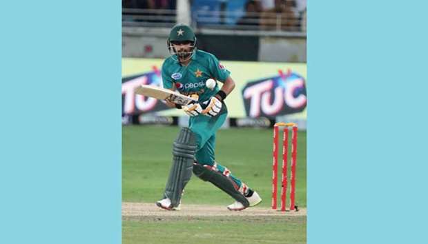 Pakistanu2019s Babar Azam became the quickest batsman to reach 1,000 Twenty20 runs. (AFP)