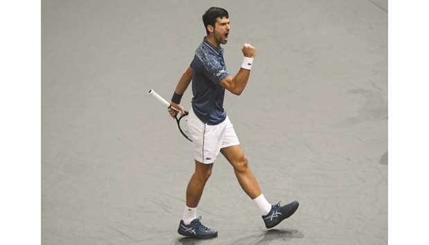 ON TOP OF THE WORLD: Novak Djokovic