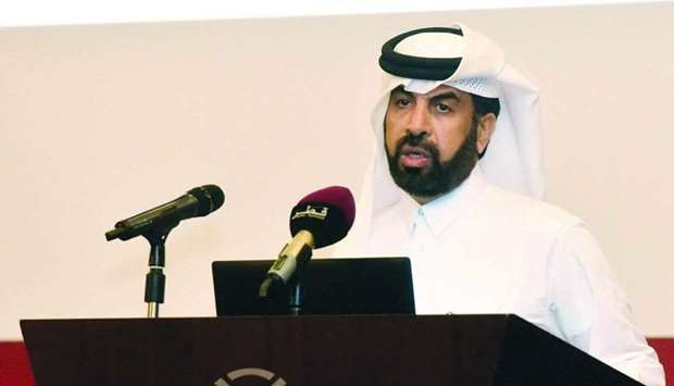 Al-Mansoori outlining the QSE's new electronic system to help listed firms produce unified disclosure format.