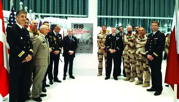 French ambassador Franck Gellet led the opening of the u201c1918: War is overu201d exhibition, which also showcases rare items from the Sheikh Faisal Bin Qassim Al Thani Museum.