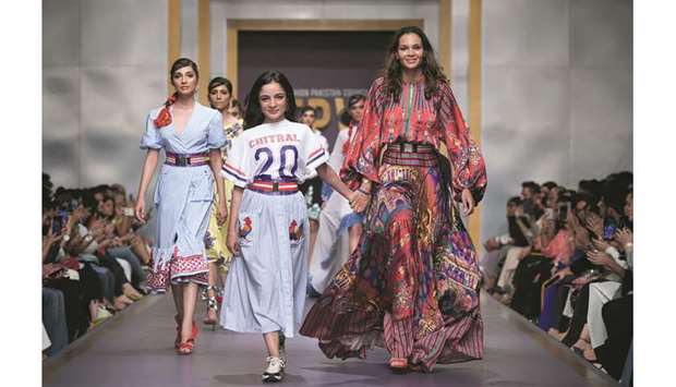 INDIGENOUS FASHION IN FOCUS: Stella Jean recently showcased her collection employing Kalash embroideries, from the remote valleys of the Chitral region of Pakistan, at Milan Fashion Week earlier last month and then at Fashion Pakistan Week Winter Festive 19.