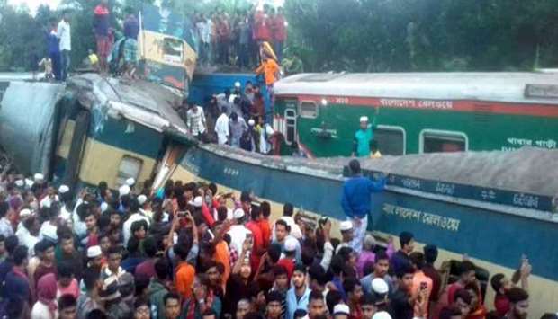 At least 15 killed in train collision in Bangladesh