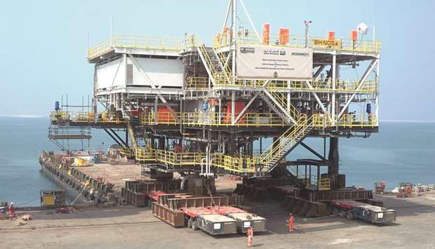 The 877-tonne topside fabricated by N-KOM is the first and largest to be constructed in Qatar