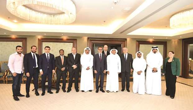 QBA members with Felix Ramon Gonzalez, Venezuelau2019s Minister of Tourism & Foreign Trade, and the accompanying delegation during their visit to Qatar.