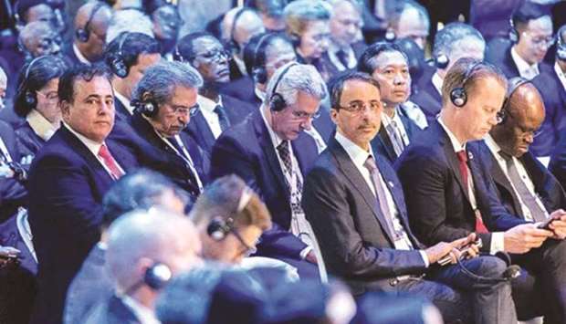 HE the Minister of Culture and Sports Salah bin Ghanem bin Nasser al-Ali participating in the second Paris Peace Forum.