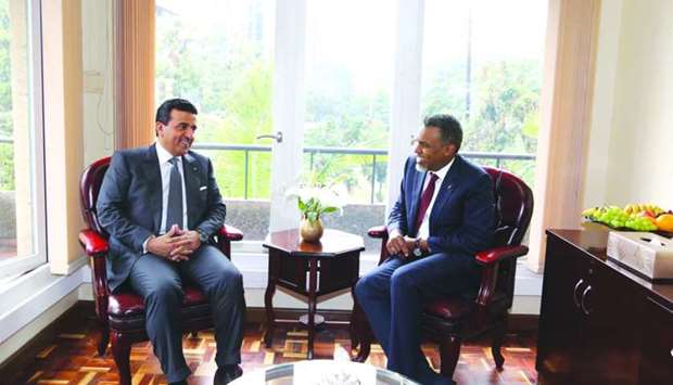 HE the Attorney General Dr Ali bin Fetais al-Marri meets with the Chief Prosecutor of Kenya Noordin Hajji