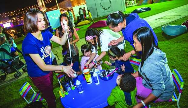 Participants engaged in a learning activity