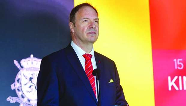 Belgian ambassador Bart De Groof at the King's Day in Doha. PICTURE: Ram Chand