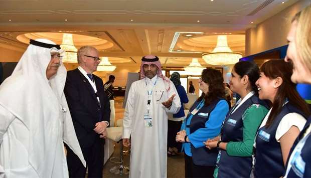 Nasser al-Naimi was joined at Qataru2019s first Patient Experience Forum by five of the first ambassador