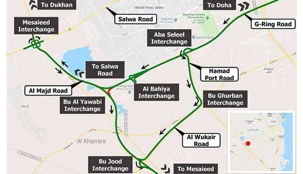 12-hour closure of ramp on Bu Al Yawabi Interchangernrn