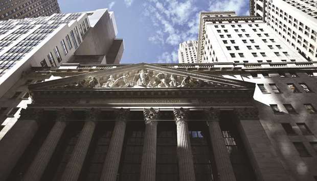 An external view of the the New York Stock Exchange building. The S&P consumer discretionary sector hit a record high on July 15. But while the S&P 500 has continued to climb to new highs, discretionary stocks have gone in the opposite direction, falling nearly 4%.