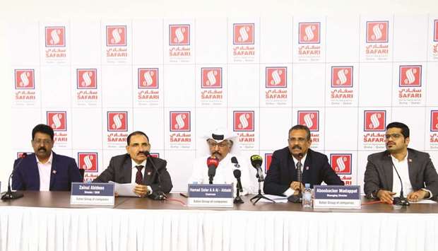 Safari Group officials at the press conference yesterday. PICTURE: Jayan Orma