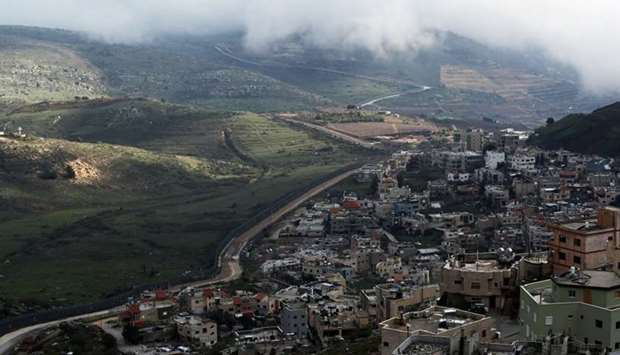 A general view shows the town of Majdal Shams near the ceasefire line between Israel and Syria in the Israeli-occupied Golan Heights. Reuters