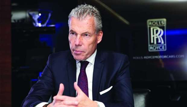 Rolls Royce Motors CEO Torsten Mu00fcller-?tv?s talks to Gulf Times.rnrn