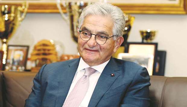 Salim Sfeir, chairman of the Association of Banks in Lebanon and chief executive of Bank of Beirut, is pictured during an interview with Reuters in Beirut (file).