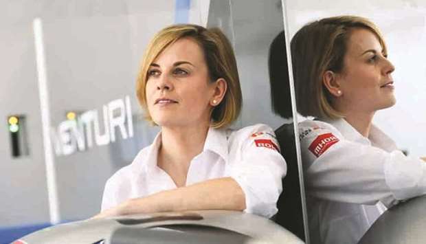 Susie Wolff, the team principal of the Venturi Formula E team.