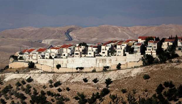 A general view of the Israeli settlement of Maale Adumim in the occupied West Bank