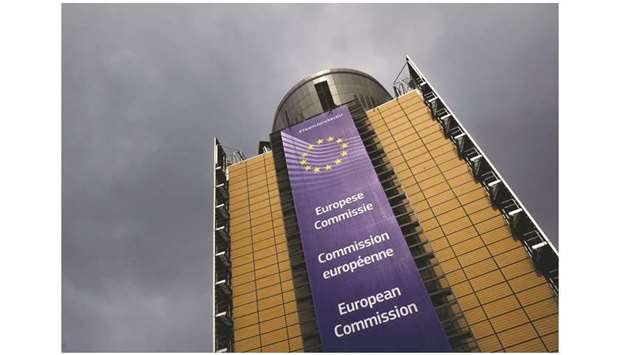 The European Commission headquarters in Brussels. The EU should scrap the idea of a carbon  border tax and favour incentives for energy-intensive companies to create a greener future,  according to a leading research group.