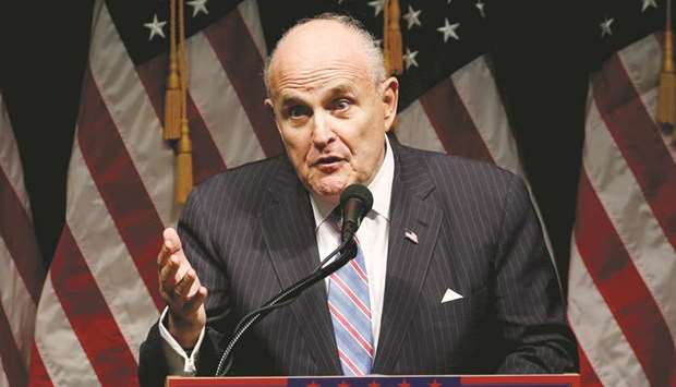 Giuliani: previously served as the mayor of New York City and as a federal prosecutor.