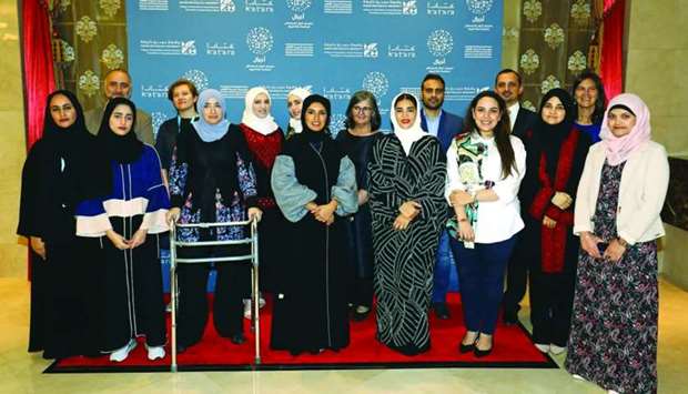 Fatma Hassan Alremaihi, Dr Amal al-Malki, and the Translation and Interpreting Institute team at Ajyal.
