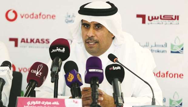Khalid Mubarak al-Kuwari, director of Marketing at Local Organising Committee for Gulf Cup.